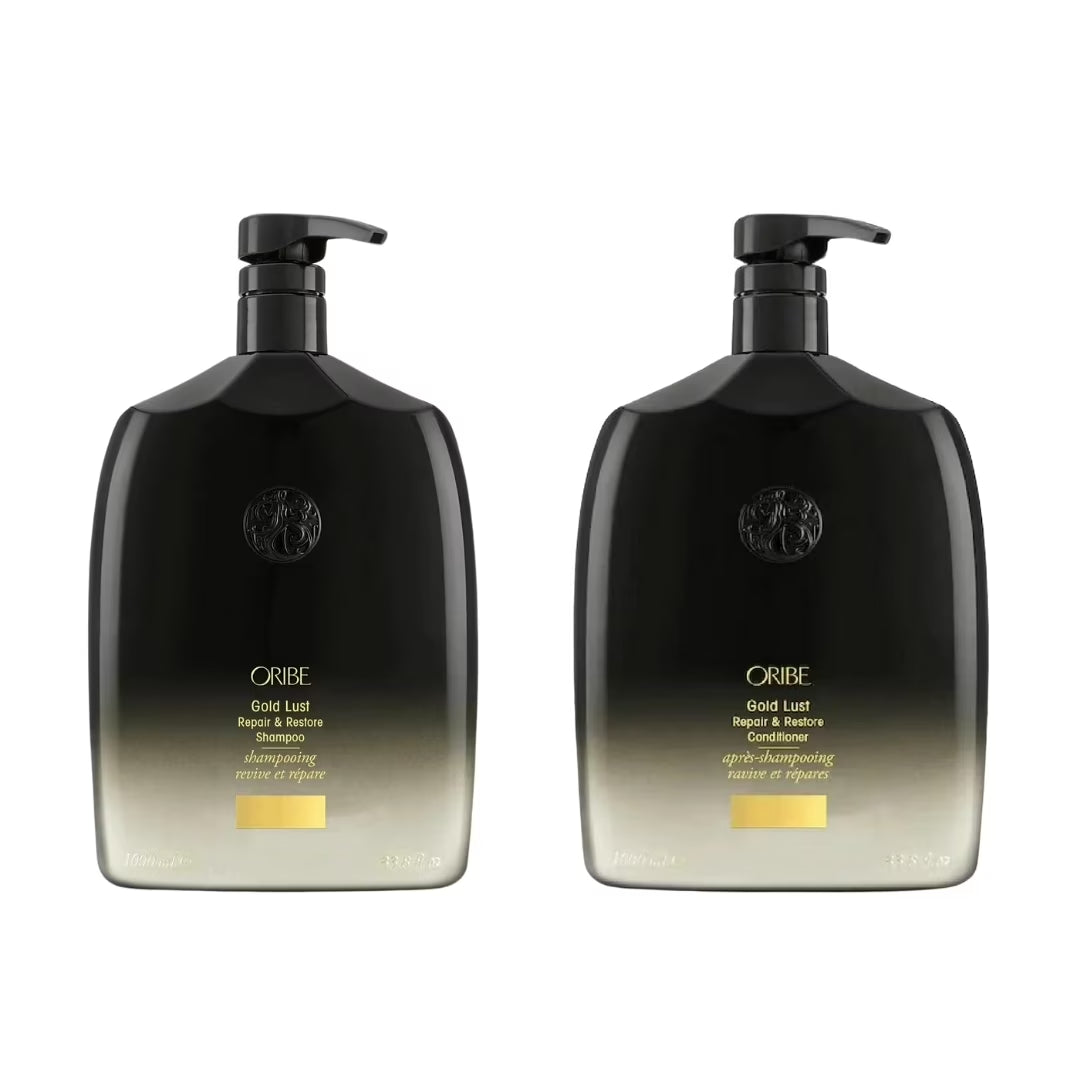 Gold Lust Repair & Restore Shampoo & Conditioner Liter Duo, Pumps