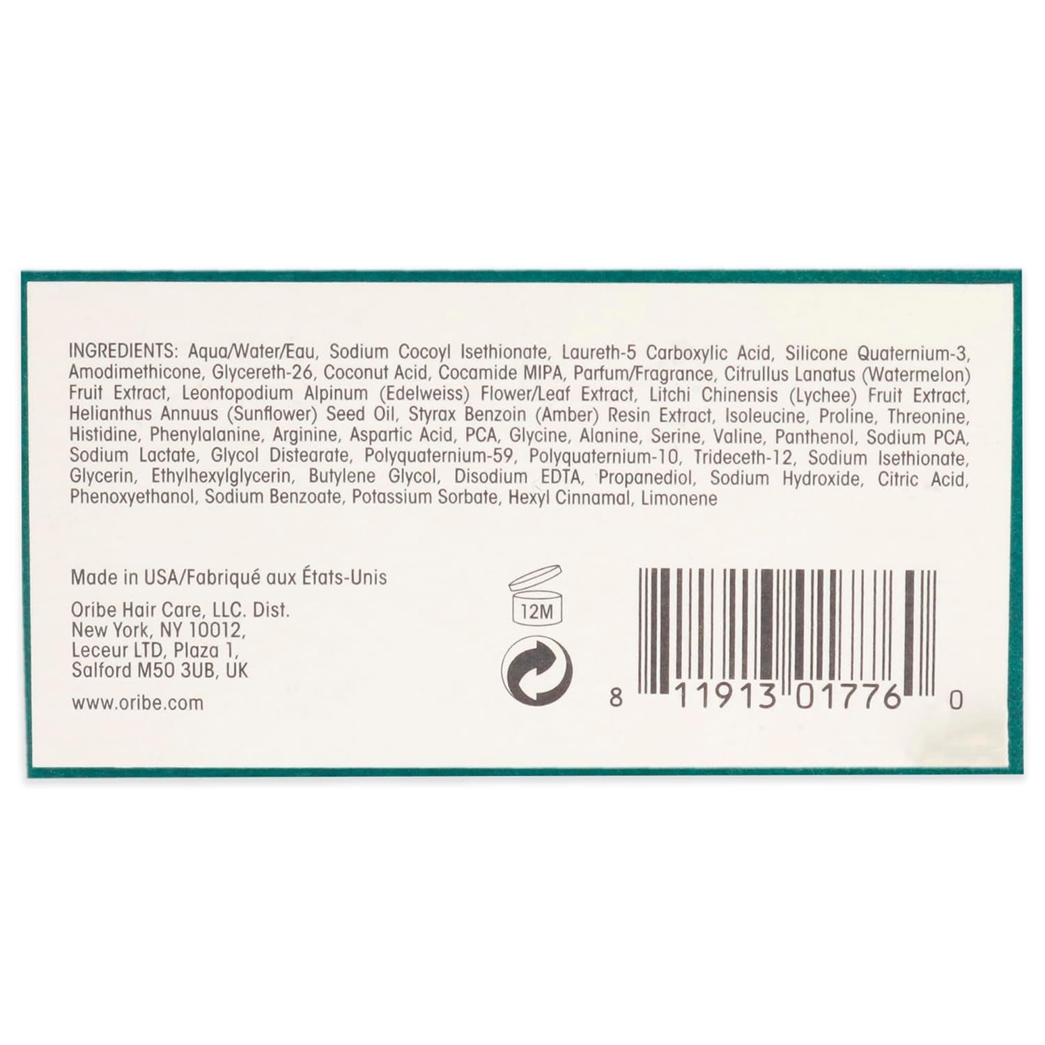 Shampoo for Moisture & Control, 8.5 Fl Oz